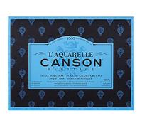 Canson Heritage, Papel de acuarela, Áspero, 300g, Block pegado a 4 lados, 23x31cm, Blanco, 20 hojas