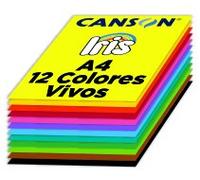 Canson iris vivaldi, papel de dibujo de color, liso, 185gsm, hoja, a4-
