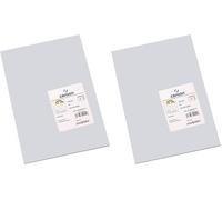 Canson Iris Vivaldi, Papel de dibujo de color, Suave, 185gsm, Hoja, A4-21x29,7cm, Gris claro (Paquete de 2)