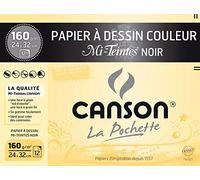 CANSON Künstlerpapier Mi-Teintes, 320 x 240 mm, schwarz