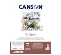Canson-Infinity Bloc encolado Mi-Teintes 60% Abeja 160 g 24 x 32 20 hojas Blanco