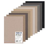 Canson Mi-Teintes Pack A3 10H 60% Abeja 160g Tonos Grises