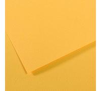 Canson Mi-Teintes Papel de Color de Pulpa Teñida, 160 g/m2, Amarillo (Canary - 400), 21x29,22, Pack de 25