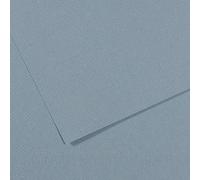 Canson Mi-Teintes Papel de Color de Pulpa Teñida, 160 g/m2, Azul (Light Blue - 490), 21x29,27, Pack de 25