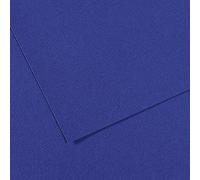 Canson Mi-Teintes Papel de Color de Pulpa Teñida, 160 g/m2, Azul (Ultramarine - 590), 21x29,34, Pack de 25