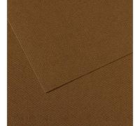 Canson Mi-Teintes Papel de Color de Pulpa Teñida, 160 g/m2, Marrón (Tobacco - 501), 21x29,41, Pack de 25