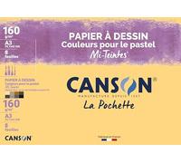 Canson Mi-Teintes-Papel de dibujo A3, 29,7 x 42 cm, diseño de hojas, color Pastellistes A3-29,7 x 42 cm