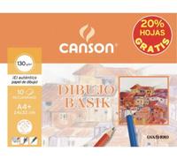 Canson minipack dibujo basik 10 hojas 130 gr. recuadro 24x32cm (20% ho
