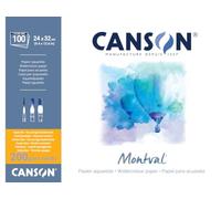 Canson-Infinity Papel de acuarela Montval 200 g Prensado en frío 24x32 cm 100 hojas blanco