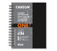 Canson-Infinity Cuaderno de esbozo Canson One – Grando ligero 100 g 21,6x27,9 cm Blanco 80 hojas