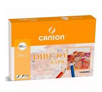 Canson Papel de Dibujo Basik 130 g con Recuadro 32,5x46 cm