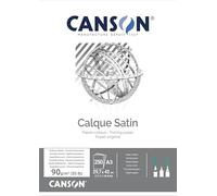 Canson Papel técnico Suave A3 (29,7 x 42 cm) 90 g Transparente 250 hojas