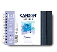 Canson-Infinity - Cuaderno espiral Professional Book, papel acuarela grano fino 300 g, A5 Blanco