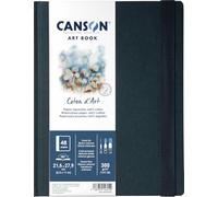Canson Professional Book, Papel para Acuarela, Grano Fino, 300g, Cuaderno Cosido, 21,6x27,9cm, Blanco, 24 hojas