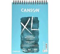 Canson xl aquarelle album espiral microperforado de 30 hojas a4 - grano fino - 21x29.7cm - 300g - color blanco