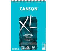 Canson XL Bloc de acuarela Aquarelle A3 29,7x42 cm 300 g grano fino 30 hojas microperforado espiral