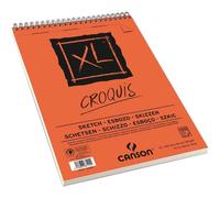 Canson XL, Papel de esbozar, Grano fino, 90gsm, Espiralados sobre el lado corto, A3-29,7x42cm, Marfil, 120 hojas