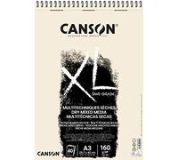Canson-Infinity Papel Mixed Media XL Sand Grain 160 g/m² A3 40 hojas espiralado lado corto
