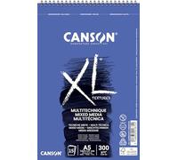Bloc dibujo acuarela canson xl mix media grano medio din a5 15 hojas 300 gr - C200001872