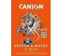 Canson-Infinity Papel de dibujo CANSON XSmart Blanco grano fino 90gsm A4 (21x29,7cm) Bloc 50 hojas