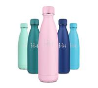Cantimplora Termica 500ml, A Prueba de Fugas, Botella Termica Reutilizable, Botella Agua Acero Inoxidable sin BPA, Botella Termo Doble Pared para Trabajo, Escuela, Deportes, Niños, Adultos, Viajes