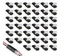 Canxyeun 40 Piezas Conectores Electricos Rapidos De 2 Pines,12 V,Para Crimpar Cables 18-22 AWG,Empalmes Cables Electricos, Impermeable IP45,Conexion Rapida Con Bloqueo Para Coche Camion LED