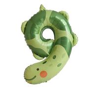 CAPASTEC Globos De Número, Globos De Número Con Estampado De Animales - Número 9, Globos De Número De Foil De 40 Pulgadas, Decoración Para Fiestas, Coloridos, 1 Pz
