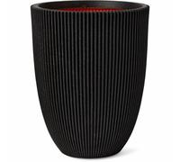 Capi Europe Florero bajo elegante Groove NL Negro