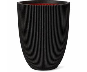 Capi Europe Florero bajo elegante Groove NL Negro