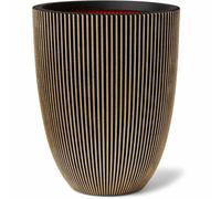 Capi Europe Florero Elegant Groove 46x58 cm Negro y dorado 445495