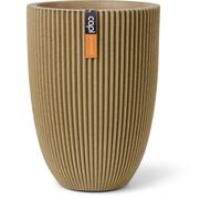 Capi Europe Jarrón Bajo Groove NL Beige 46 x 58 cm