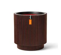 Capi Europe - Jarrón cilíndrico Groove NL - 41x43 - Cobre - Apertura Ø36 - Maceta para Uso Interior y Exterior - Made in Holland - KGVCO883