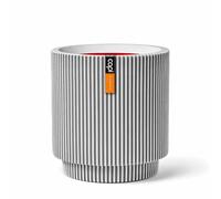 Capi Europe - Jarrón cilíndrico Groove NL - 41x43 - Marfil - Apertura Ø36 - Maceta para Uso Interior y Exterior - Made in Holland - KGVI883