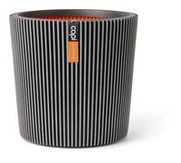 Capi Europe Jarrón cónico Groove NL Antracita 45 x 41 cm