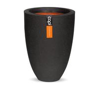 Capi Europe - Jarrón Elegante bajo Smooth NL - 36x48 - Negro - Apertura Ø27 - Maceta para Uso Interior y Exterior - Made in Holland - KBL782