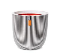 Capi Europe - Maceta Bola Groove NL - 43x41 - Marfil - Apertura Ø35 - Maceta para Uso Interior y Exterior - Made in Holland - KGVI933