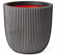 Capi Europe Maceta de bolas Groove NL Antracita 43 x 41 cm