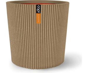 Capi Europe - Recipiente cónico, diseño "Groove", color beige, dimensiones 45x41 - Código: KGVBE613