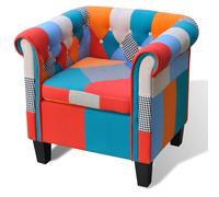 Capi Vidaxl Sillón Diseño Retales Patchwork Dormitorio Comodos Silla Relax Sofá de Ocio