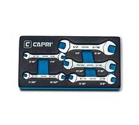 Capri Tools Juego de llaves de extremo abierto, SAE, 3/16 a 9/16 pulgadas, 5 piezas