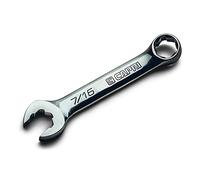 Capri Tools Llave combinada WaveDrive Pro Stubby de 7/16 pulg para pernos regulares y redondeados