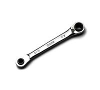 Capri Tools Llave de trinquete reversible 4 en 1 de 120 dientes, 5/16, 3/8, 7/16, 1/2 pulgadas, SAE