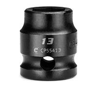 Capri Tools Llave de vaso de impacto gruesa de 13 mm, 1/2 pulgada, 6 puntos, métrico