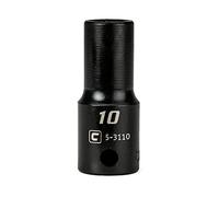 Capri Tools Llave de vaso de impacto semirprofundo de 10 mm