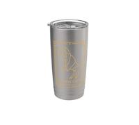 Capricornio Art Deco Zodiac Graphic Vaso térmico de acero inoxidable de doble pared