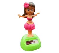 Car Decorations, Dashboard Swing Figurines, 3.94x1.97 inches Solar Powered Hawaii Girl, Waterproof Shaking Ornament for Vehicle Display, Home Desk, Office Table, Patio Shelf Decor