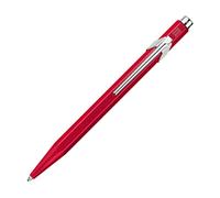 Caran D’Ache - Bolígrafo Ballpoint 849 Colormat-X Line Retráctil de Aluminio con diseño en forma hexagonal (Color Rojo)