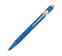 Caran D’Ache - Bolígrafo Ballpoint 849 Colormat-X Line Retráctil de Aluminio con diseño en forma hexagonal (Color Azul)