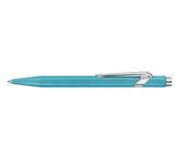 Caran D’Ache - Bolígrafo Ballpoint 849 Colormat-X Line Retráctil de Aluminio con diseño en forma hexagonal (Color Turquesa)