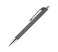 Caran D’Ache - Bolígrafo Ballpoint Pen 888 Infinite, con Pulsador Metálico Retráctil, Escritura Suave y Cuerpo Resistente de Resina, Bolígrafo Recargable Swiss Made (Gris)